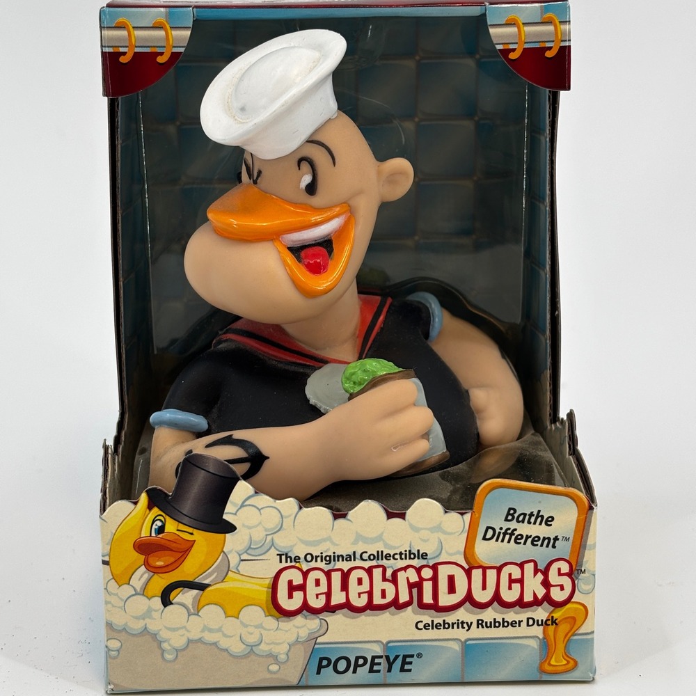 CelebriDucks Popeye Rubber Duck Black Limited Edition 2006 81014